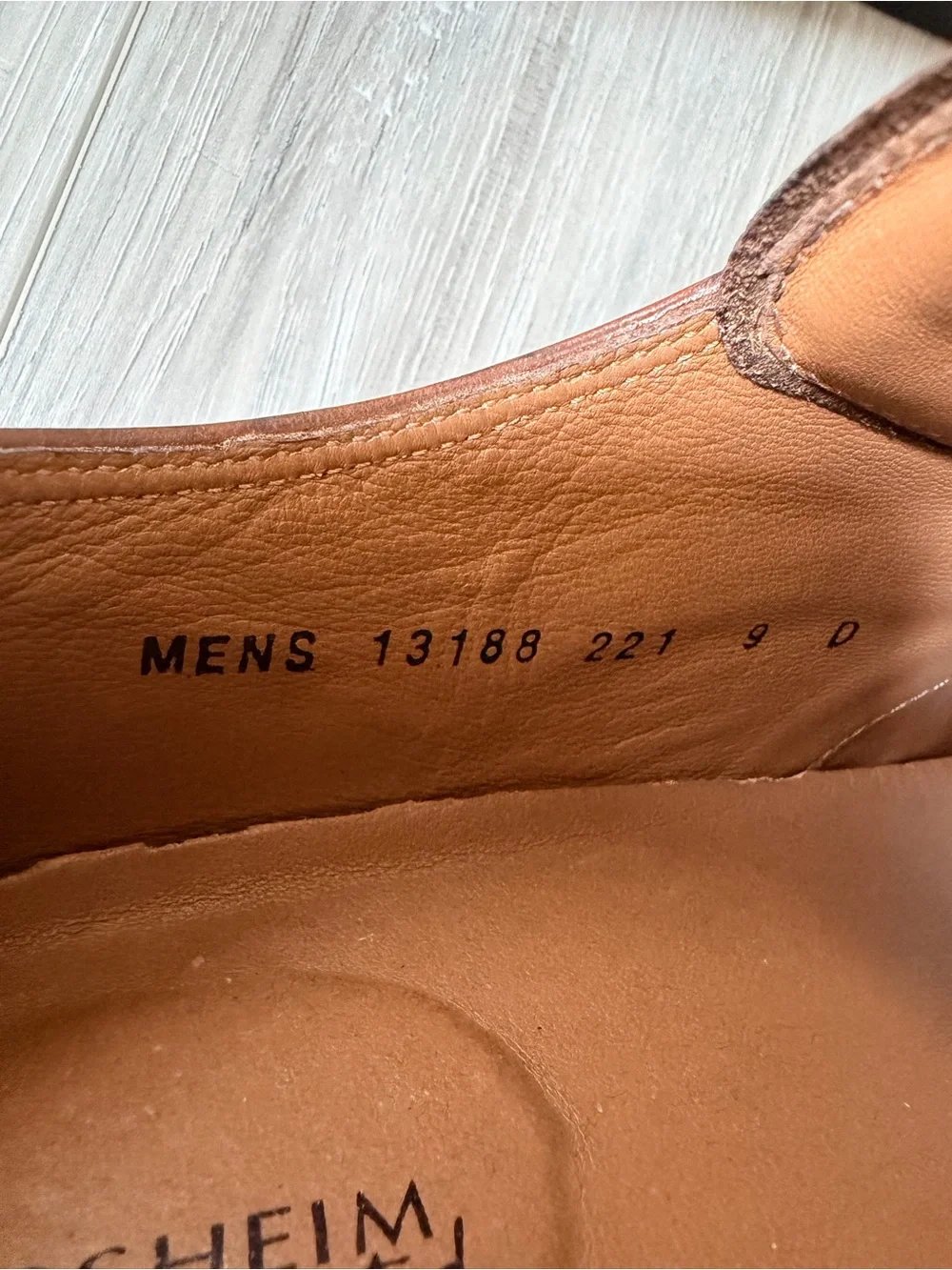 Florsheim Limited Brown Leather Plain Toe Derby Dress Shoes Men’s 9 D